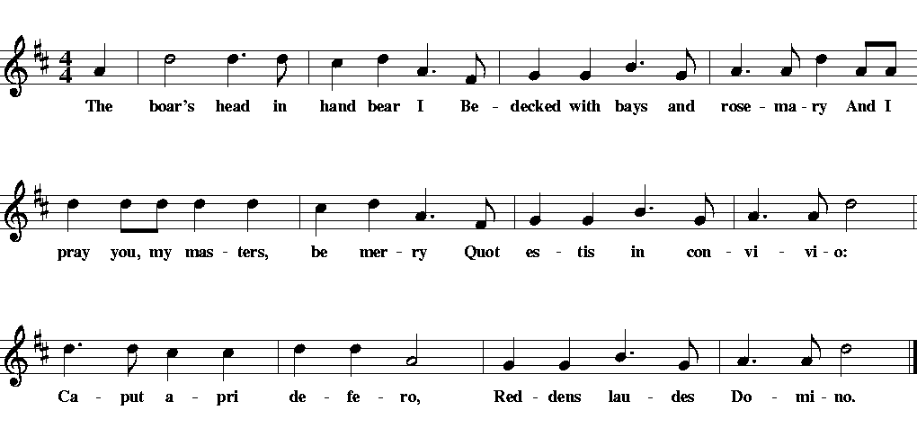 Boar's Head Carol - chant de Noël 1 boars head carol - Boar's Head Carol - chant de Noël