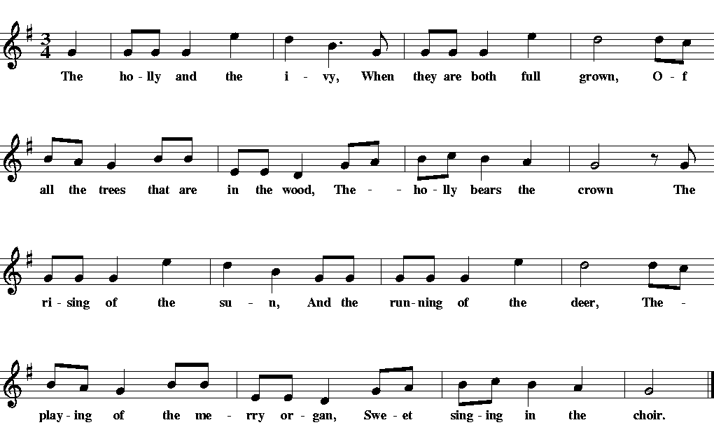 The Holly and the Ivy - chant de noël pour flûte irlandaise 1 holly and the ivy - The Holly and the Ivy - chant de noël pour flûte irlandaise