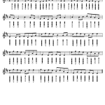 Sheet Music and tabs for low whistle - Paddy's Gone to France