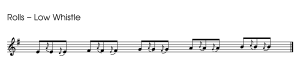 Rolls - Low Whistle - ornamentation
