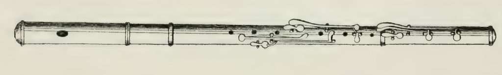 19th century 8 key german flute