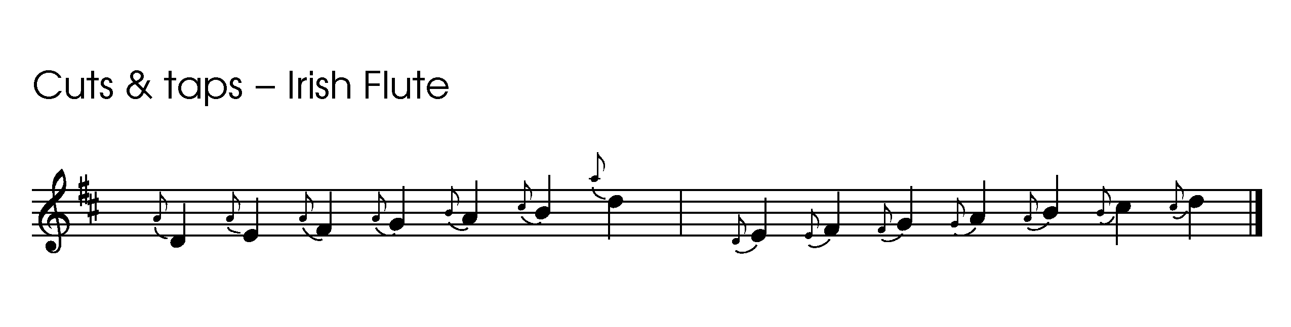 ornementation de la flûte irlandaise - cuts et taps