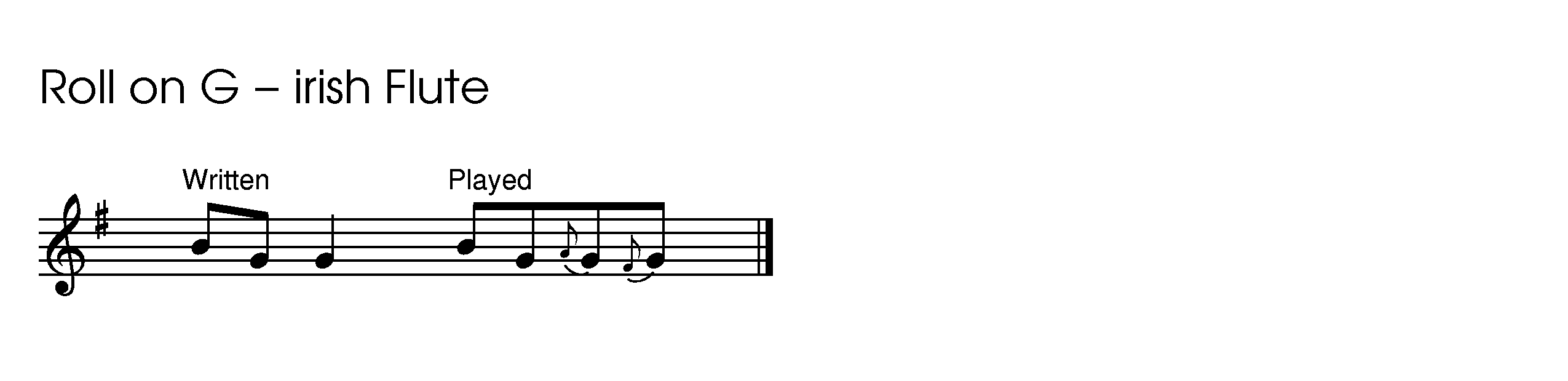 ornementation de la flûte irlandaise roll